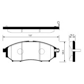 Тормозные колодки дисковые <b>SANGSIN SP1249</b>