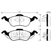 Тормозные колодки дисковые <b>SANGSIN SP1259</b>