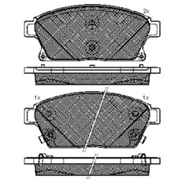 Тормозные колодки дисковые <b>SANGSIN SP1362</b>