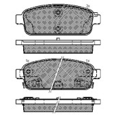 Колодки задние CHEVROLET CRUZE, OPEL ASTRA J, MOKKA <b>SANGSIN SP1363</b>
