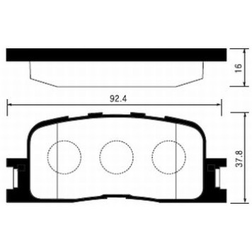 Колодки задние TOYOTA CAMRY V30/V40, HIGHLANDER, CHERY AMULET II 10-14 <b>SANGSIN SP2038</b>