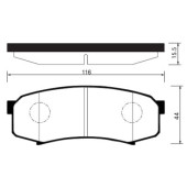 Тормозные колодки дисковые <b>SANGSIN SP2040</b>