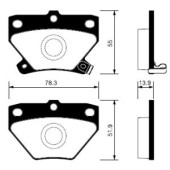 Тормозные колодки дисковые <b>SANGSIN SP2044</b>