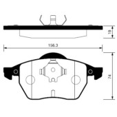 Колодки передние SKODA OCTAVIA (1U), VW GOLF IV <b>SANGSIN SP2097</b>