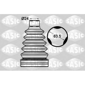 Комплект пылника приводного вала SASIC 1904007