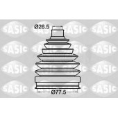 Комплект пылника приводного вала SASIC 1904038