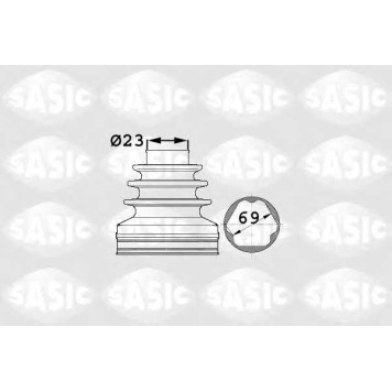 Комплект пылника приводного вала SASIC 1906024