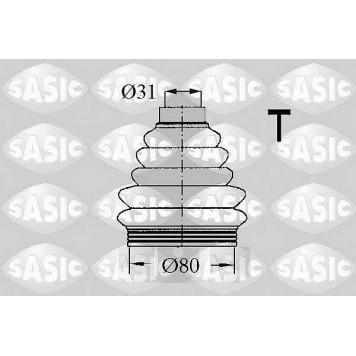 Комплект пылника приводного вала SASIC 1906058