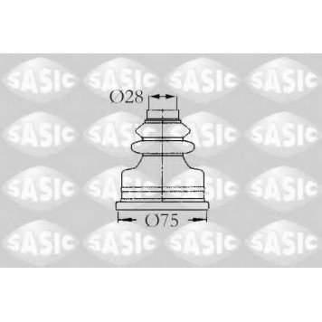 Комплект пылника приводного вала SASIC 2873773