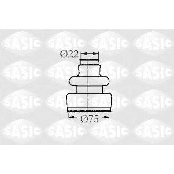 Комплект пылника приводного вала SASIC 2933593