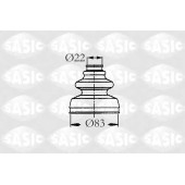 Комплект пылника приводного вала SASIC 2933653