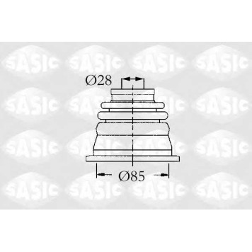 Комплект пылника приводного вала SASIC 4003451