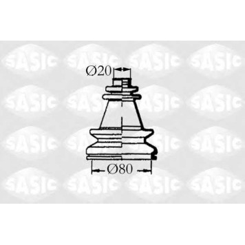 Комплект пылника приводного вала SASIC 4003454