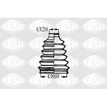 Комплект пылника приводного вала SASIC 4003455