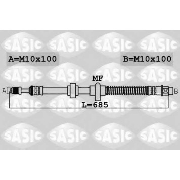 Тормозной шланг SASIC 6600056