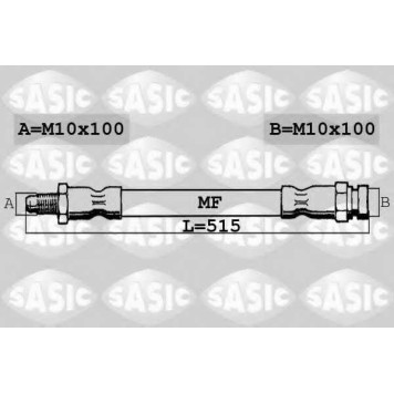 Тормозной шланг SASIC 6606225