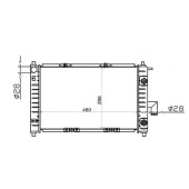 Радиатор DAEWOO MATIZ / CHERY QQ 0.8 / 1.0 00- <b>SAT CH0002</b>