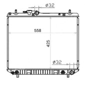 Радиатор TOYOTA CAMI / SPARKY / DAIHATSU TERIOS / ATRAI 97-05 <b>SAT DA0001</b>