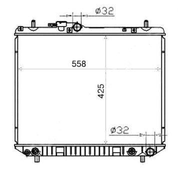 Радиатор TOYOTA CAMI / SPARKY / DAIHATSU TERIOS / ATRAI 97-05 <b>SAT DA0001</b>