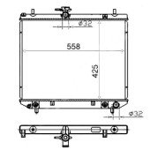 Радиатор DAIHATSU TERIOS / TERIOS KID 02-10 EF-DET / TOYOTA CAMI 07- / LITE / TOWNACE S402 07- <b>SAT DA0001-07</b>