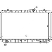 Радиатор DAEWOO NUBIRA / CHEVROLET LACETTI / SUZUKI FORENZA 1.4 / 1.6 / 1.8 03- <b>SAT DW0004-MT</b>