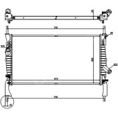 Радиатор FORD TRANSIT 2.2TD / 2.3 / 2.4TD 2006- W / O A / C <b>SAT FD0006-06</b>