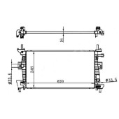 Радиатор FORD FOCUS III 1.6 / 1.8 / 2.0 11- (пластинчатый) <b>SAT FD0011</b>