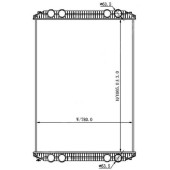 Радиатор FREIGHTLINER CENTURY COLUMBIA 97- <b>SAT FR0001</b>