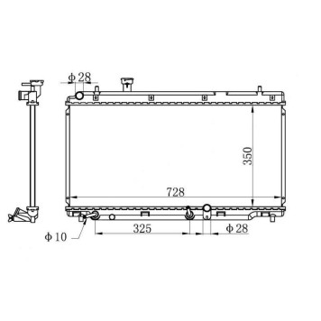 Радиатор HONDA MOBILIO / AIRWAVE / PARTNER II 01- <b>SAT HD00013-GB1</b>