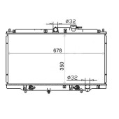 Радиатор HONDA ACCORD 93-97 / PRELUDE 96-00 1.8 / 2.3 <b>SAT HD0003</b>