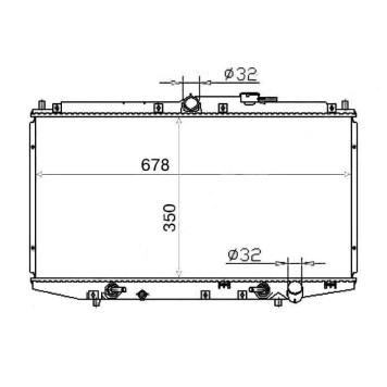 Радиатор HONDA ACCORD / TORNEO CF / CL 1.8 / 2.0 / 2.3 97-02 <b>SAT HD0003-CF</b>
