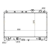 Радиатор HONDA INSPIRE / SABER / ASCOT / RAFAGA / ACURA TL 2.0 / 2.5 95-98 <b>SAT HD0005</b>