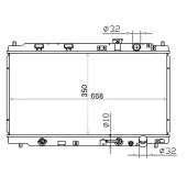Радиатор HONDA / ACURA INTEGRA DB / DC1 / 2 93-00 <b>SAT HD0008-BD</b>