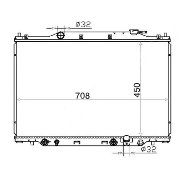 Радиатор HONDA STEP WGN 01-05 <b>SAT HD0009-RF3</b>