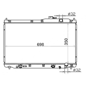 Радиатор HONDA S-MX 97-02 <b>SAT HD0009-RH1</b>