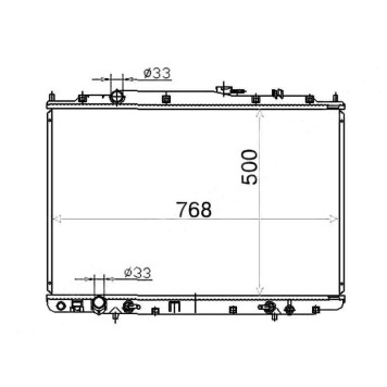 Радиатор ACURA MDX / HONDA PILOT 01-06 <b>SAT HD0010</b>