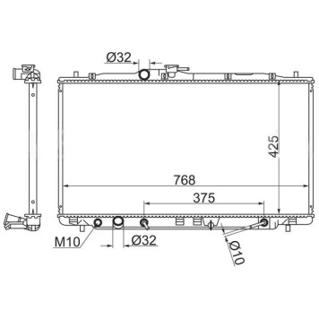 Радиатор ACURA RDX 2007- <b>SAT HD0010-RDX</b>