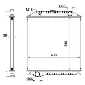 Радиатор HINO RANGER J08C FD1 / FD2 94-99 <b>SAT HI0001</b>