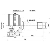 Шрус HONDA Civic EK# / Domani MA7 / Parthner EY6 / 7 D1#B, Logo / Capa GA#, 94-00 <b>SAT HO-046A</b>