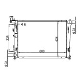 Радиатор HYUNDAI I30 / ELANTRA 1.4 / 1.6 / 2.0 07- / KIA CEED 07- <b>SAT HY0003-07</b>