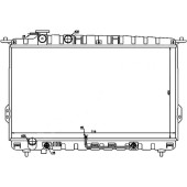 Радиатор HYUNDAI SONATA (TAGAZ) 2.0 / 2.4 / 2.5 / 2.7 / / HYUNDAI XG 2.5 98- <b>SAT HY0006</b>