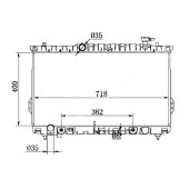 Радиатор HYUNDAI SANTA FE CLASSIC 2.0 / 2.4 / 2.7 00-06 <b>SAT HY0006-1</b>