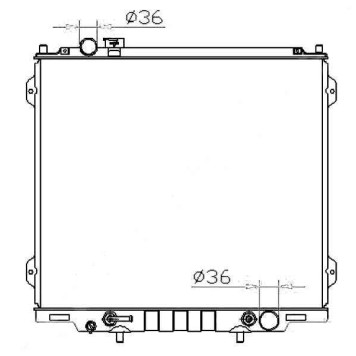 Радиатор HYUNDAI TERRACAN 2.5TD 01-07 <b>SAT HY0012-2.5</b>