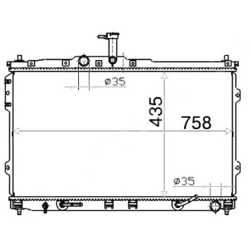 Радиатор HYUNDAI H1 / H200 / STAREX 07- <b>SAT HY0013-07</b>