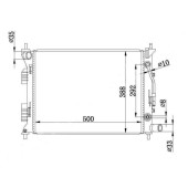 Радиатор HYUNDAI SOLARIS / KIA RIO III 11- <b>SAT HY0016</b>