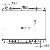 Радиатор Honda Passport 93-02 / Isuzu Bighorn 91-02 / Rodeo 98-04 / Wizard 00-02 / Opel Monterey 91-99 <b>SAT IS0005-V6-3R</b>