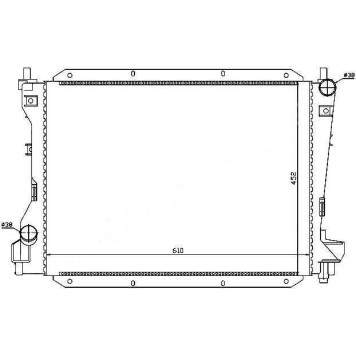 Радиатор JAGUAR S-TYPE 2.5 / 3.0 / 4.0 / 4.2 98- <b>SAT JA0001</b>