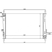 Радиатор JAGUAR X-TYPE 2.0 / 2.0D / 2.2 / 2.5 / 3.0 01- <b>SAT JA0002</b>