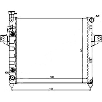 Радиатор JEEP GRAND CHEROKEE 4.0 99-04 <b>SAT JP0001</b>