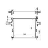 Радиатор JEEP GRAND CHEROKEE / COMMANDER 3.7 / 4.7 / 5.7 05-11 <b>SAT JP0001-05</b>